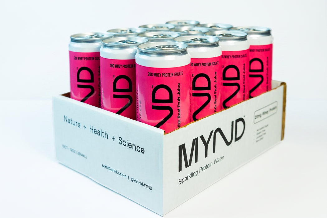 MYND Sparkling Protein Water – Pomegranate - 20g Whey Protein Isolate