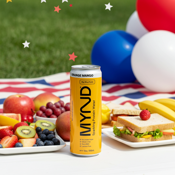 MYND Sparkling Protein Water – Orange Mango - 20g Whey Protein Isolate